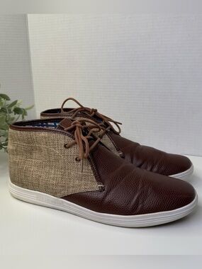 Ben Sherman Canvas and Pebble Vance Chukkas in Brown Men’s Size 12
